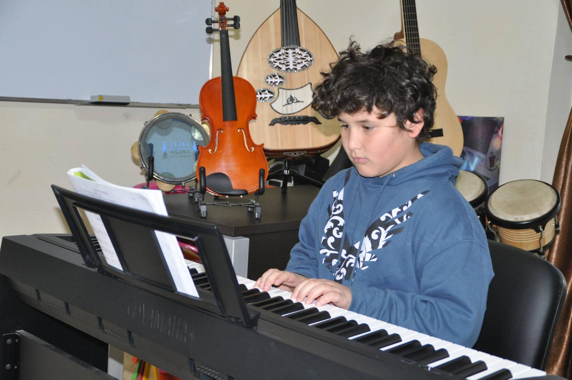 Participant in Music Program